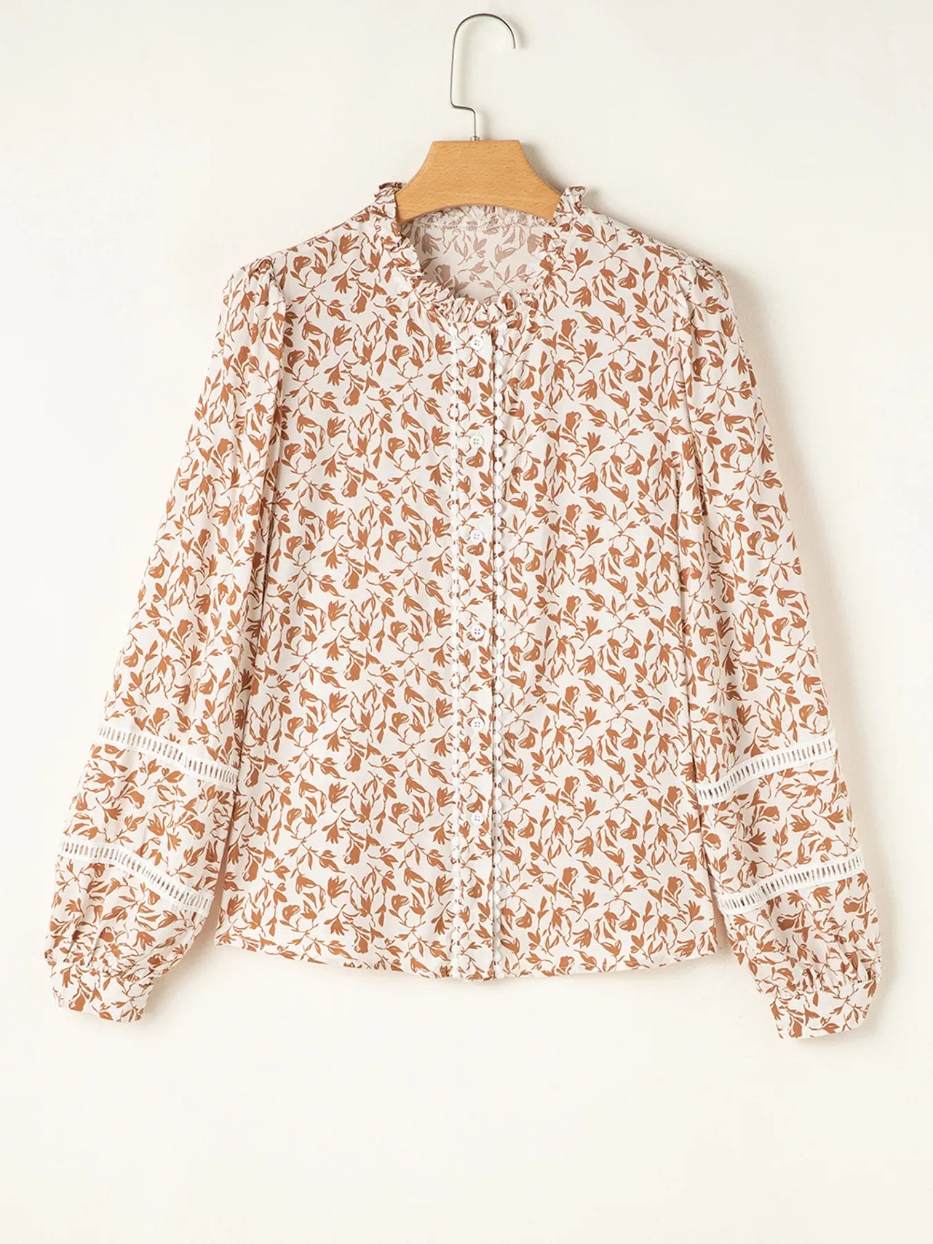 Floral Button Down Long Sleeve Shirt OutfitFlow
