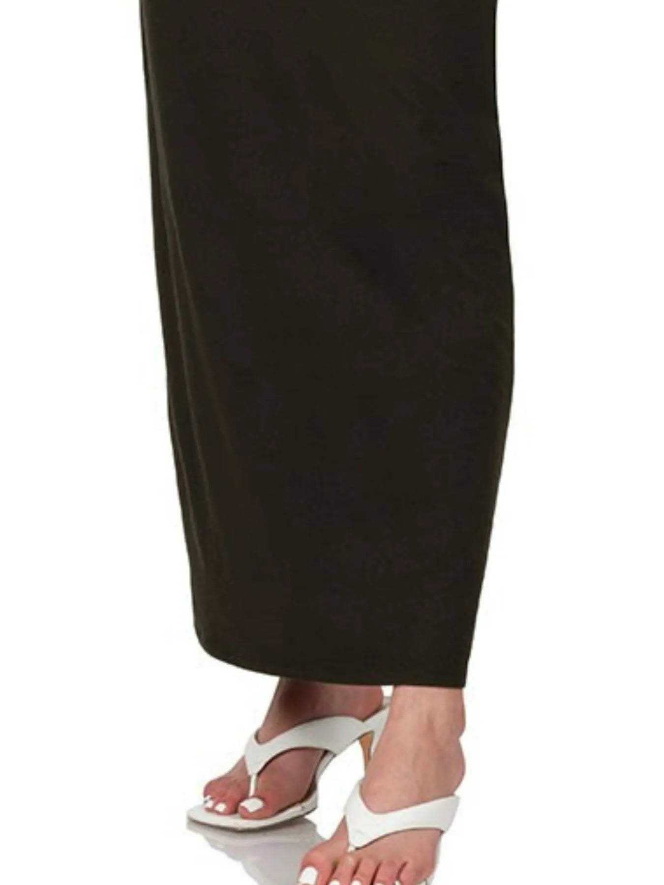 Zenana Brushed Dty Thin Strap Racerback V-Neck Maxi Dress Trendsi