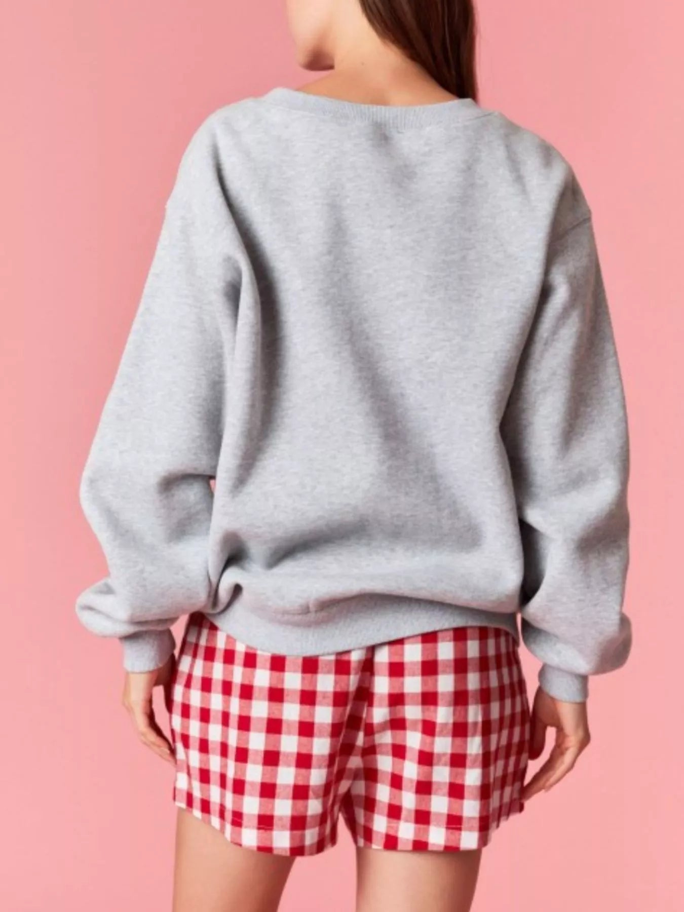 Holly Jolly Crew Neck Christmas Sweatshirt OutfitFlow