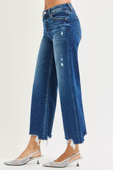 RISEN High Rise Crop Wide Leg Jeans OutfitFlow