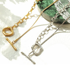 Titanium Steel Chain Necklace OutfitFlow