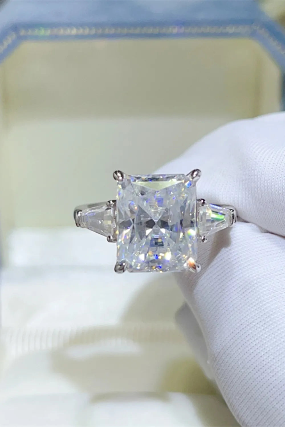 5 Carat Moissanite 925 Sterling Silver Ring OutfitFlow
