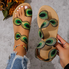 Toe Loop Flats Sandals OutfitFlow