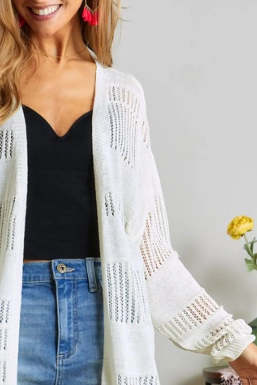 ADORA Lightweight Sweater Knit Cardigan OutfitFlow