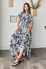 Mittoshop Tropical Print Top and Skirt Set OutfitFlow
