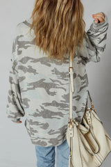 Camouflage Long Sleeve Sweatshirt OutfitFlow