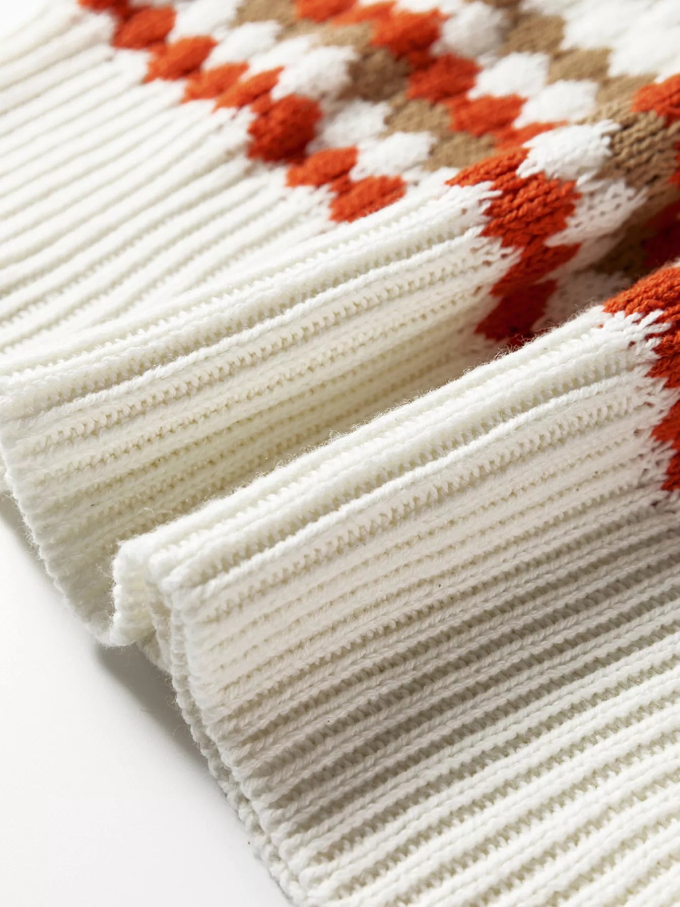 Stripe Eyelet Patterned Drop Shoulder Sweater OutfitFlow