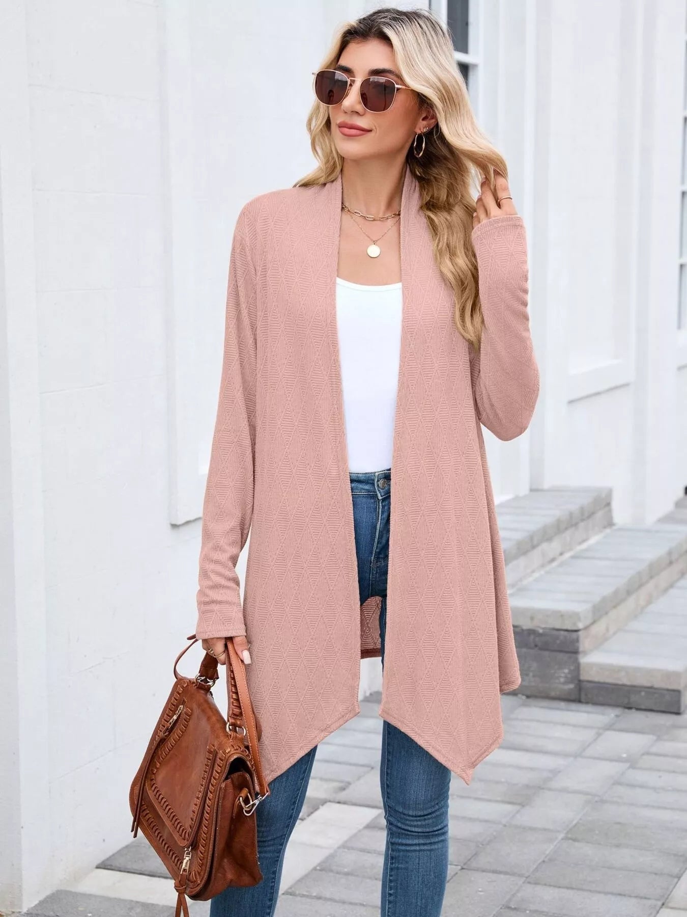Open Front Long Cardigan OutfitFlow