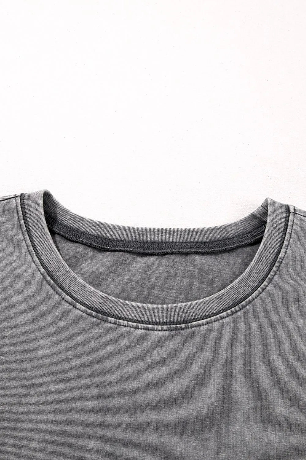 Mineral Wash Half Sleeve Vintage T Shirt OutfitFlow