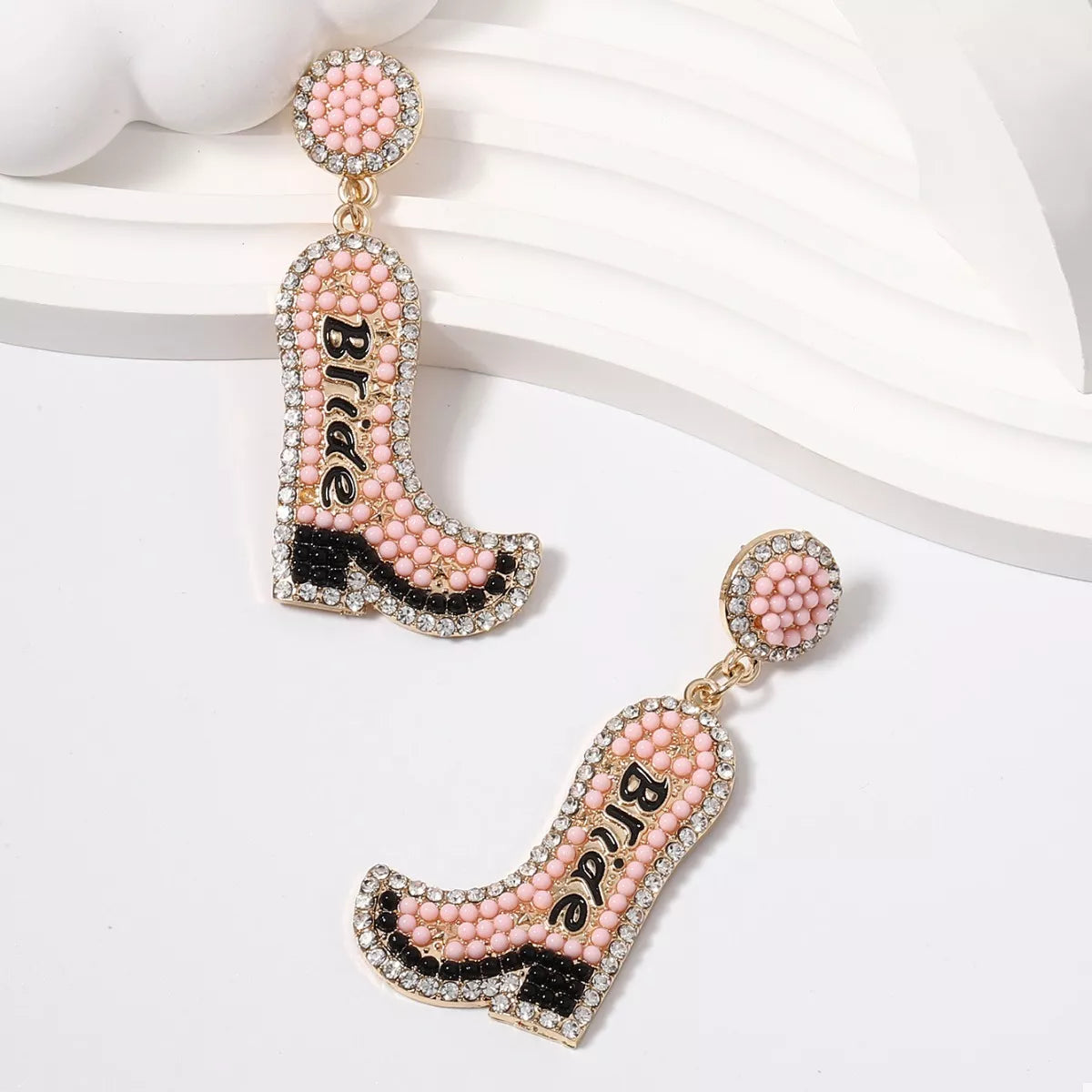 Bride Boot Dangle Earrings OutfitFlow