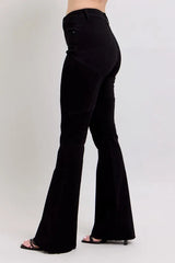 Judy Blue Full Size High Waist Star Seam Detail Flare Plus Size OutfitFlow
