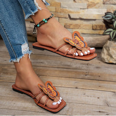 Open Toe Flats Sandals OutfitFlow
