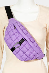 Outfit Flow - Fame Carabiner Bubble Texture Quilted Sling Bag