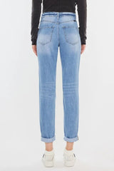 Kancan High Rise Distressed Mom Jeans OutfitFlow