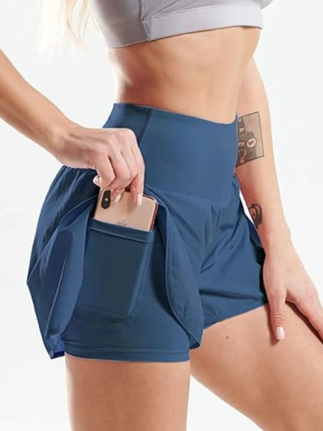 Pocketed High Waist Active Shorts OutfitFlow