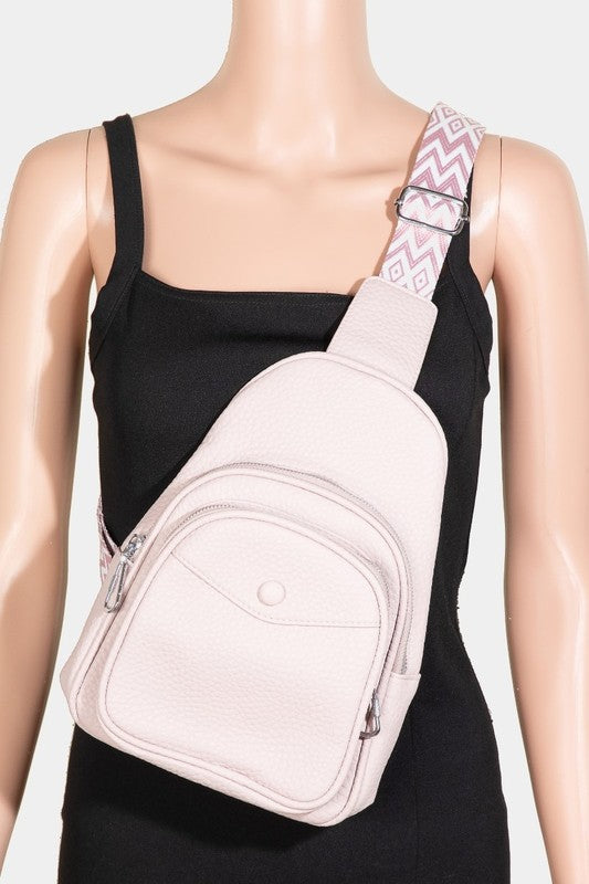 Outfit Flow - Fame Textured PU Leather Sling Bag