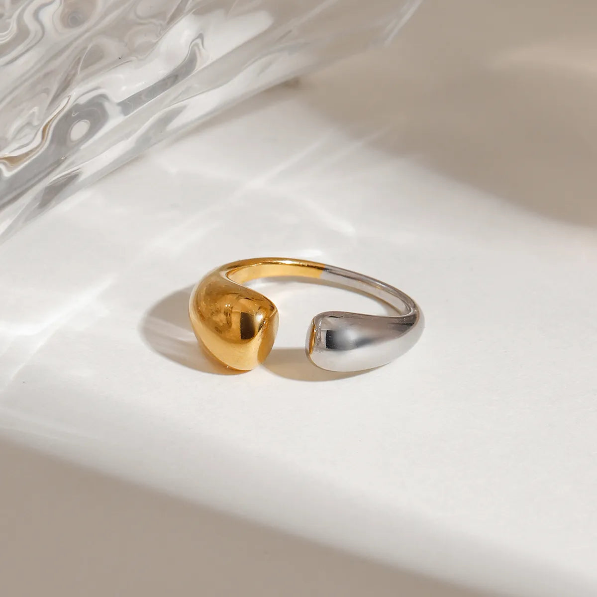 Stainless Steel Two-Tone Open Ring OutfitFlow