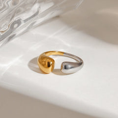 Stainless Steel Two-Tone Open Ring OutfitFlow