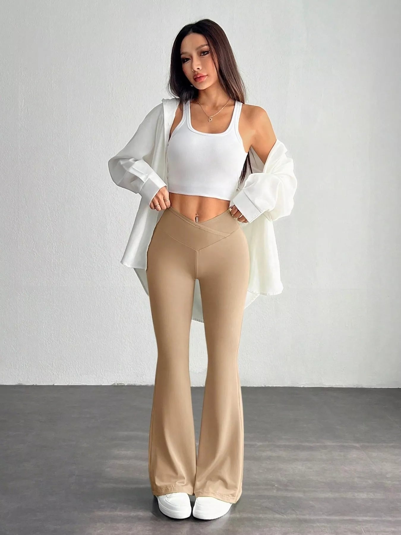 High-Waisted Flare Pants OutfitFlow
