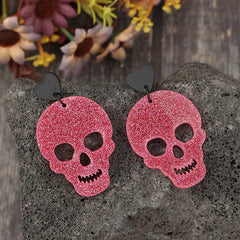Acrylic Skeleton & Heart Earrings OutfitFlow