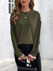 Plaid Long Sleeve Sweatshirt OutfitFlow