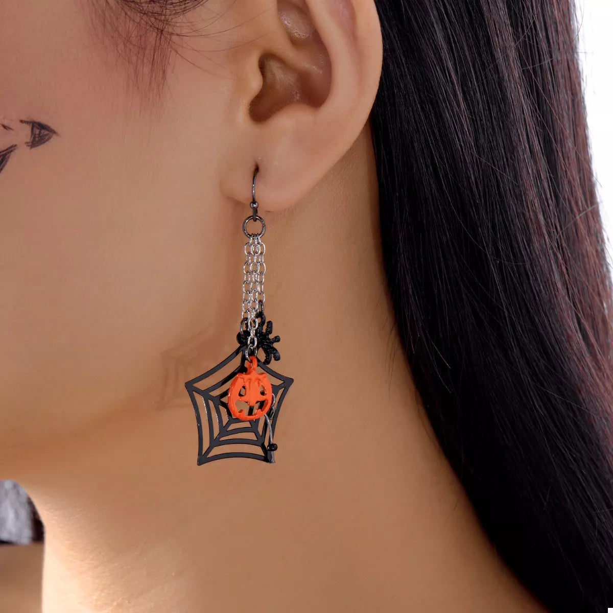 Halloween Spider Web Earrings OutfitFlow