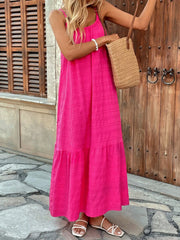 Scoop Neck Cami Maxi Dress OutfitFlow