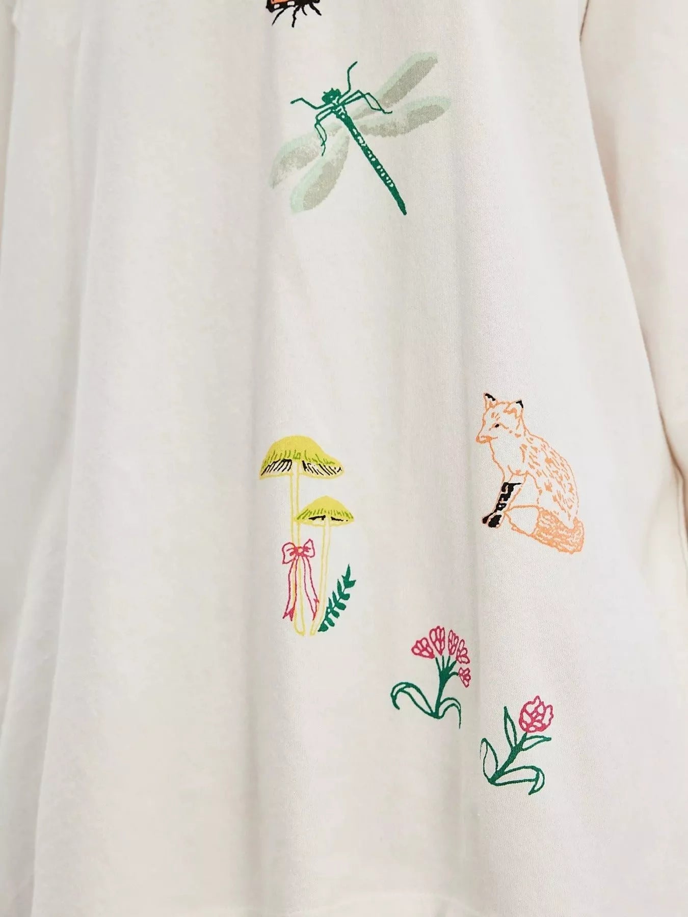 Embroidered Crew Neck Long Sleeve Sweatshirt OutfitFlow