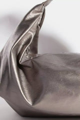 Fame Simple Faux Leather Hobo Shoulder Bag OutfitFlow