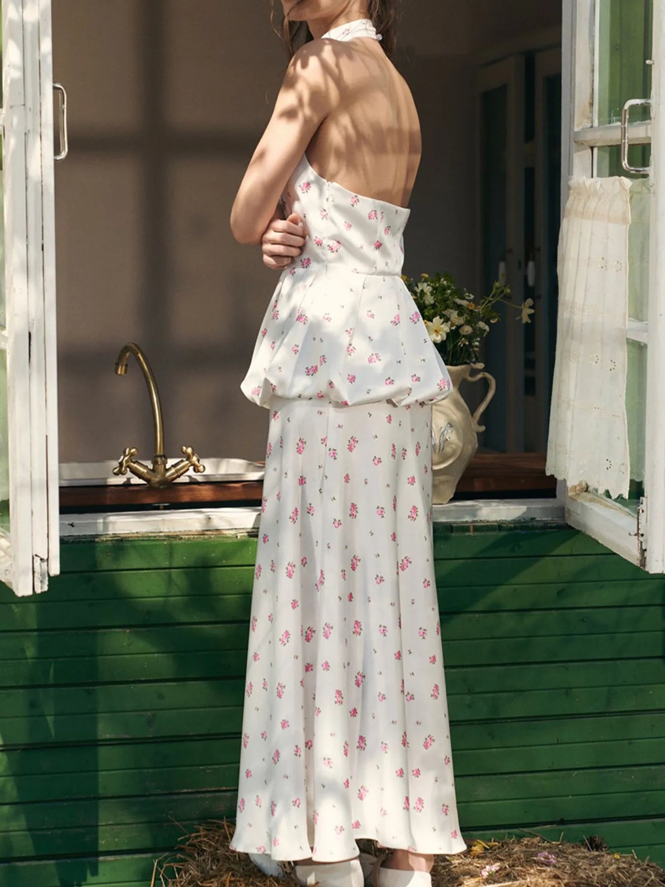 Floral Print Cami and Skirt Set OutfitFlow