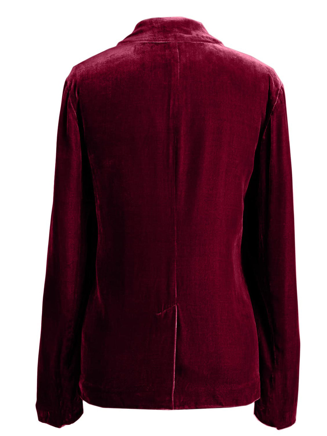 Pocketed Button Up Lapel Collar Blazer OutfitFlow