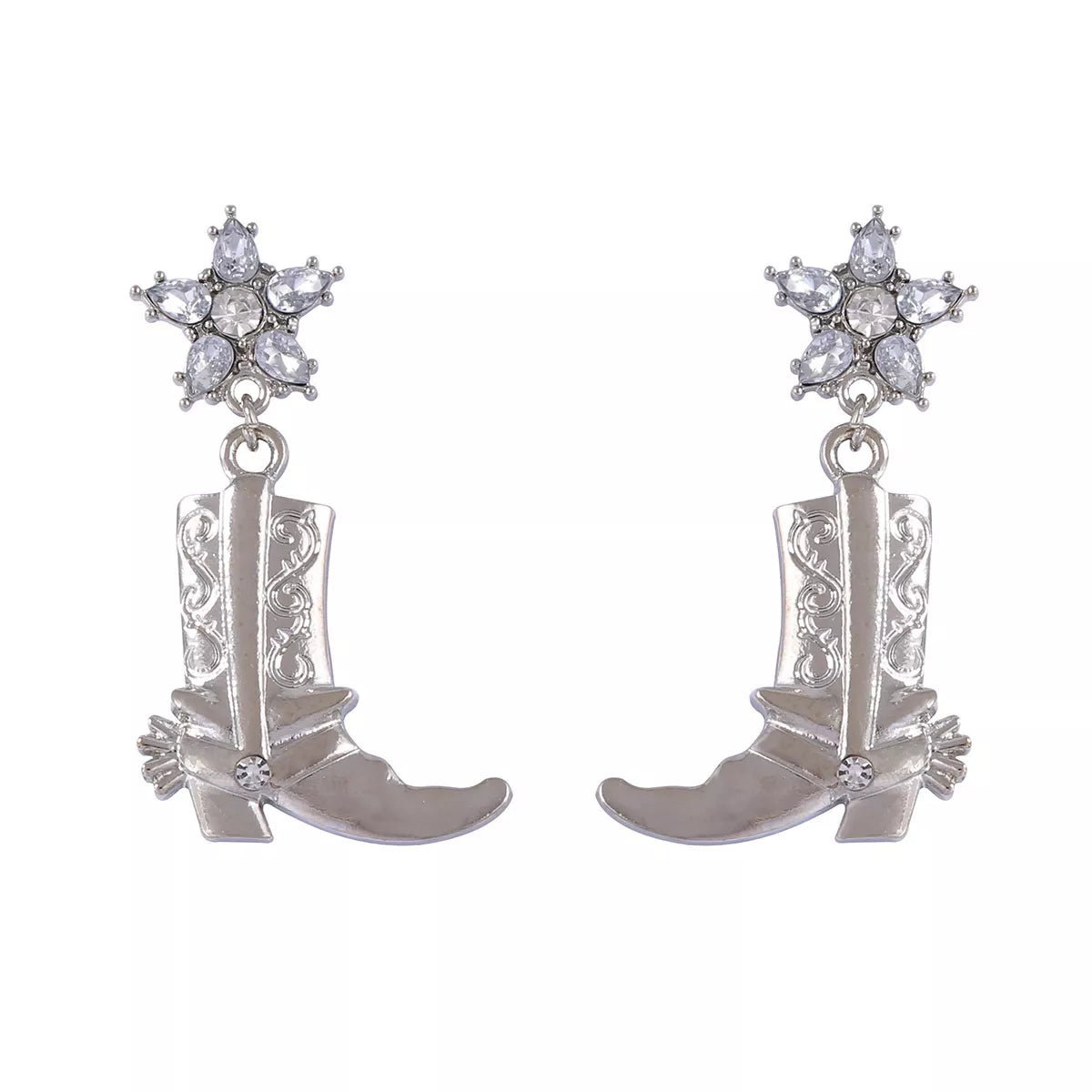 Western Style Boot Dangle Earrings OutfitFlow