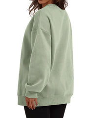 Oversized Long Sleeve Crewneck Sweatshirt OutfitFlow