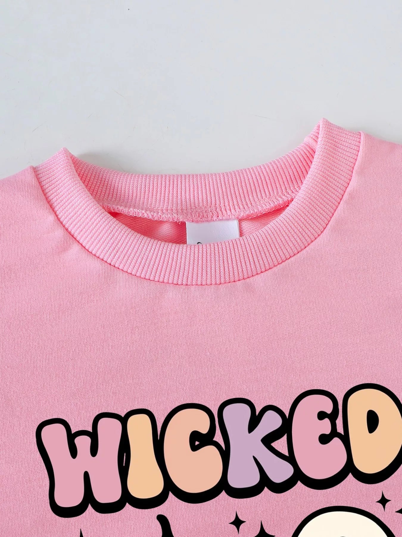Children's Halloween Graphic Sweatshirt and Flare Pants Set OutfitFlow