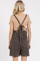 Mittoshop Textured Knotted Wide Strap Overalls OutfitFlow