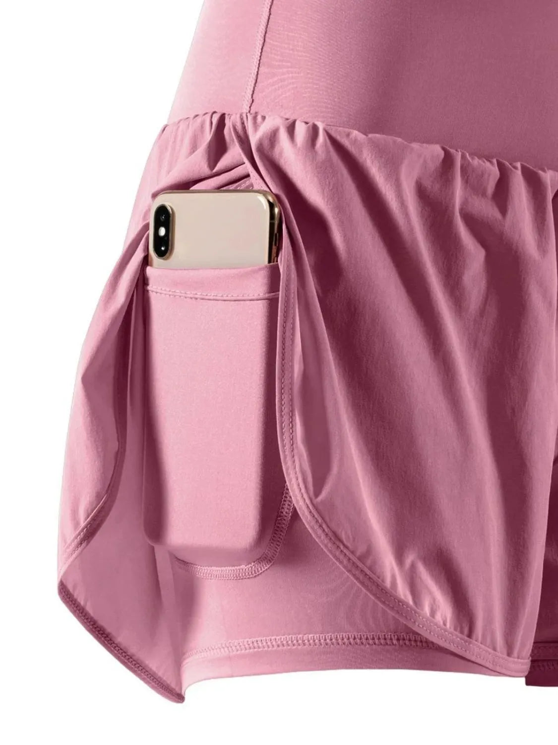 Pocketed High Waist Active Shorts OutfitFlow