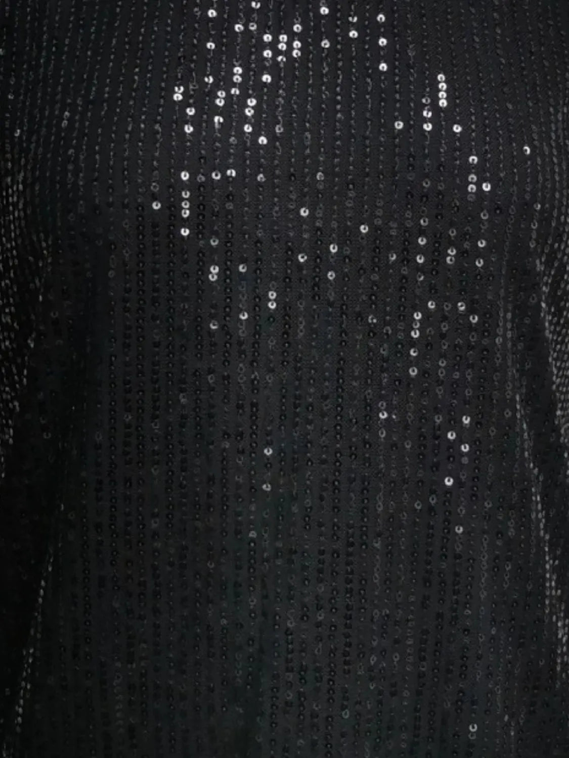 V-Neck Sequin Cap Sleeve Top OutfitFlow