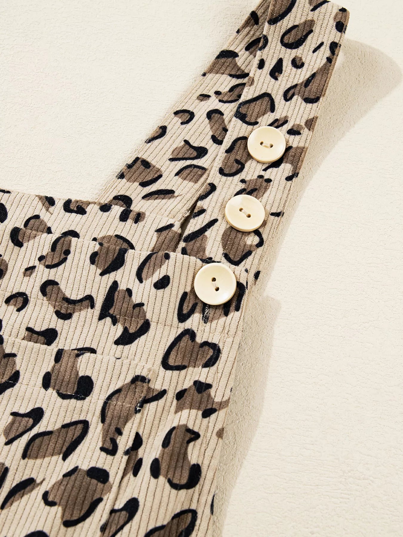 Leopard Bib Wide Leg Jumpsuit OutfitFlow