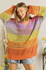 ADORA Colorblock Crochet Top OutfitFlow