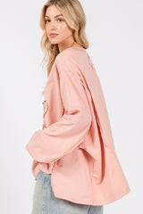 SAGE + FIG Flower Patch Dropped Shoulder Oversize Top