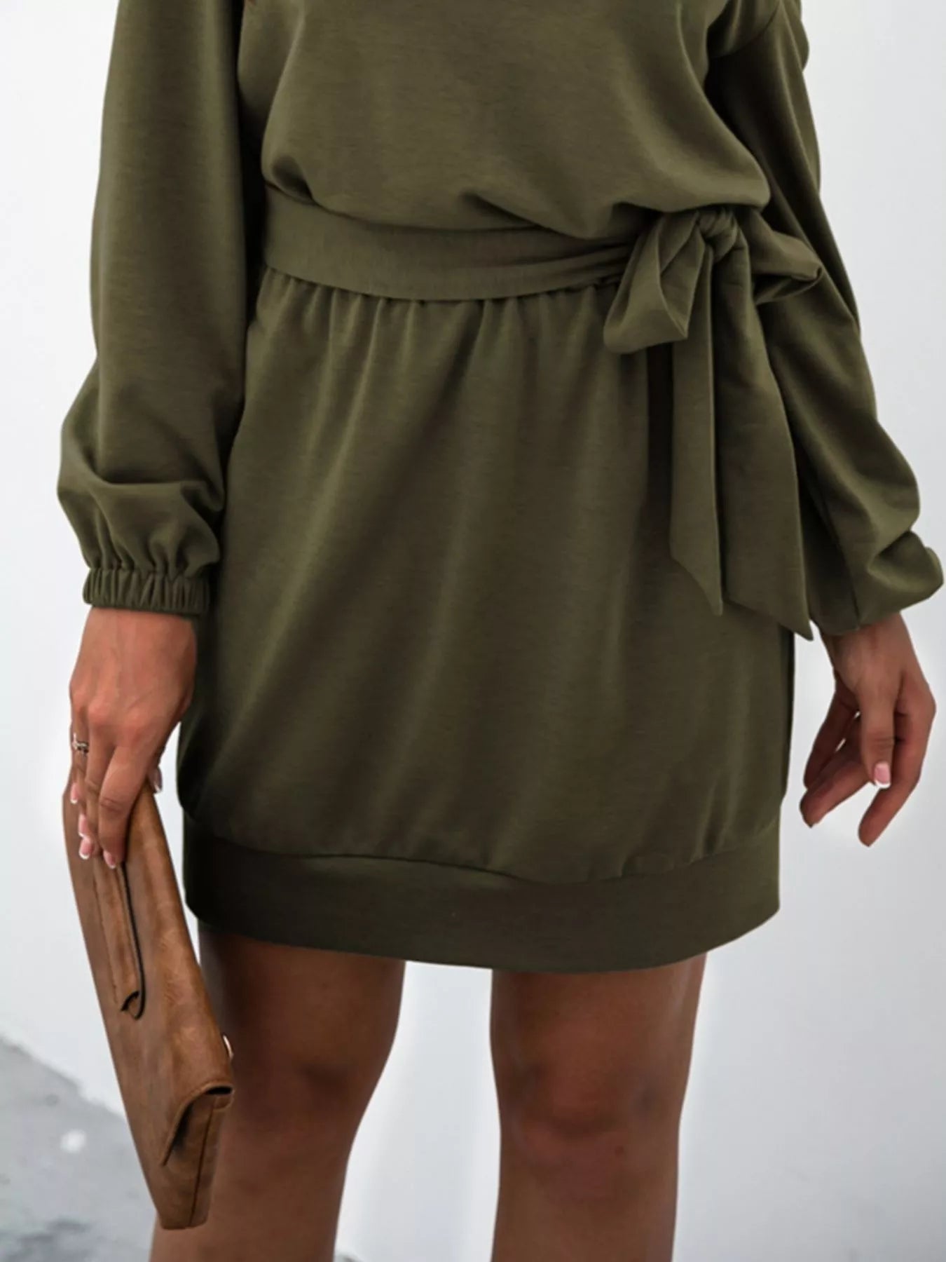 One Shoulder Tie Waist Dress OutfitFlow