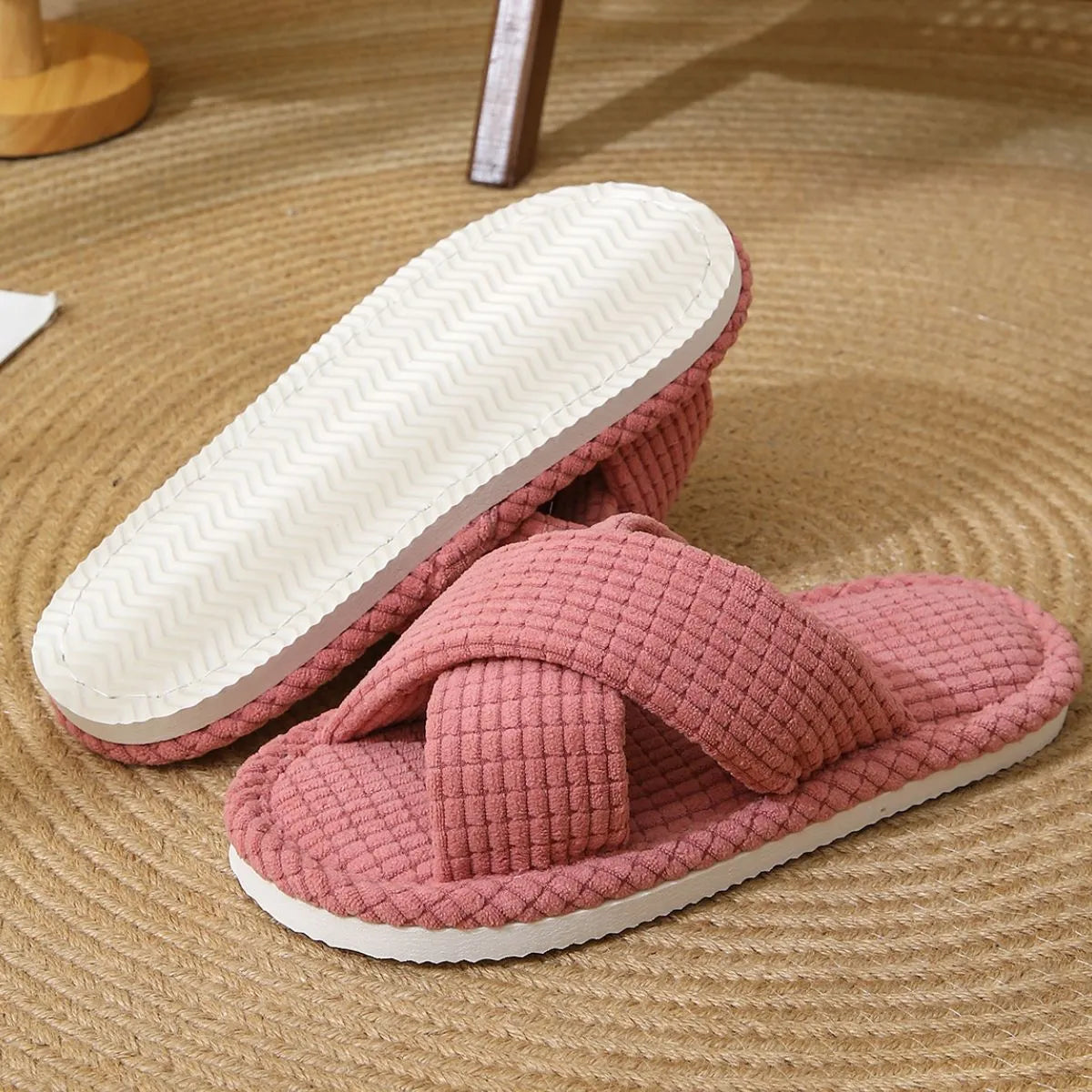Open Toe Flats Slippers OutfitFlow