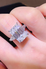 5 Carat Moissanite 925 Sterling Silver Ring OutfitFlow