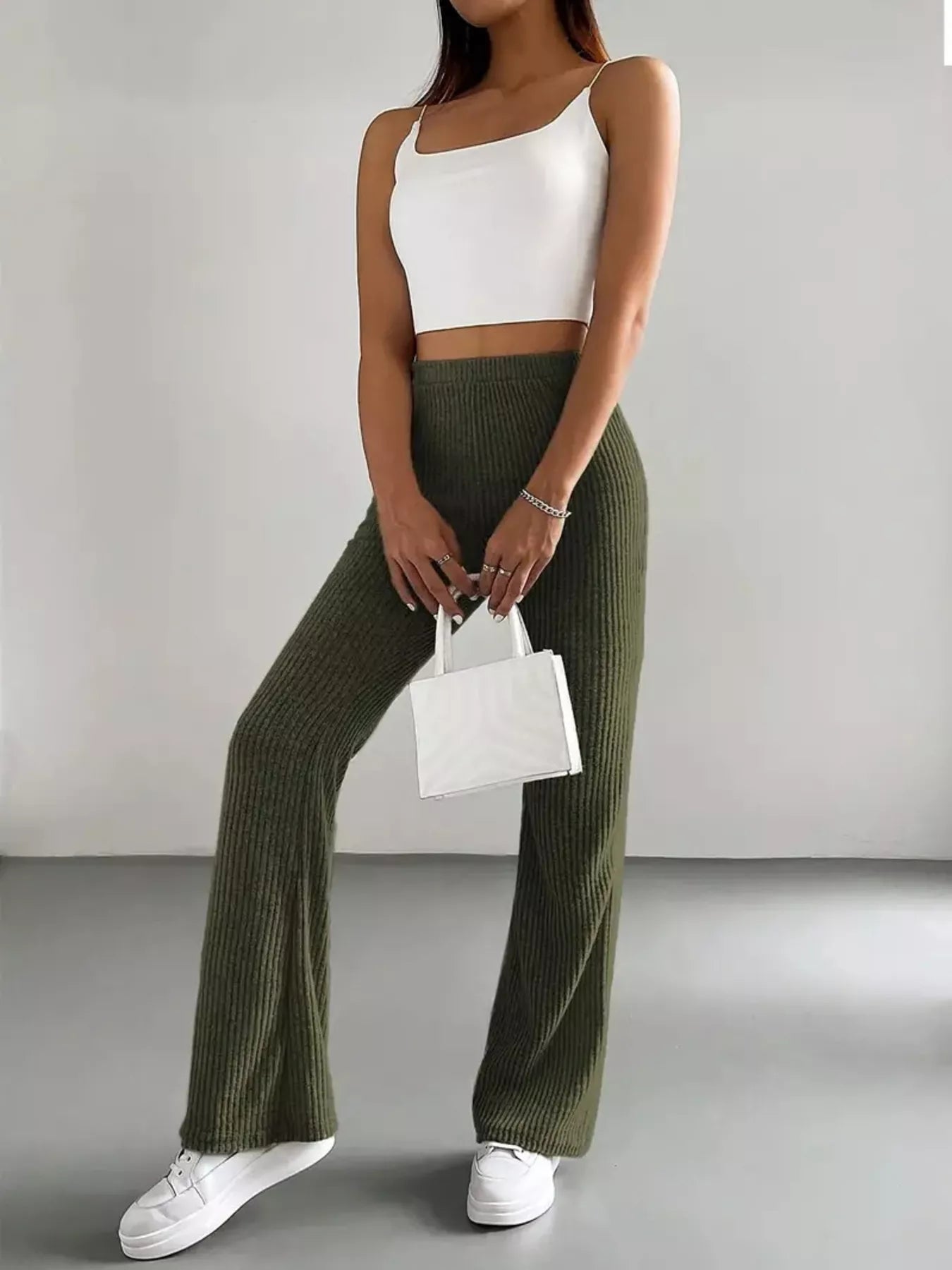 High Waist Flare Pants OutfitFlow