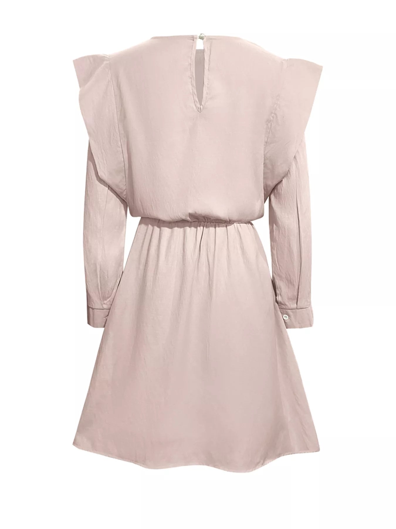 Ruffled Long Sleeve Mini Dress OutfitFlow