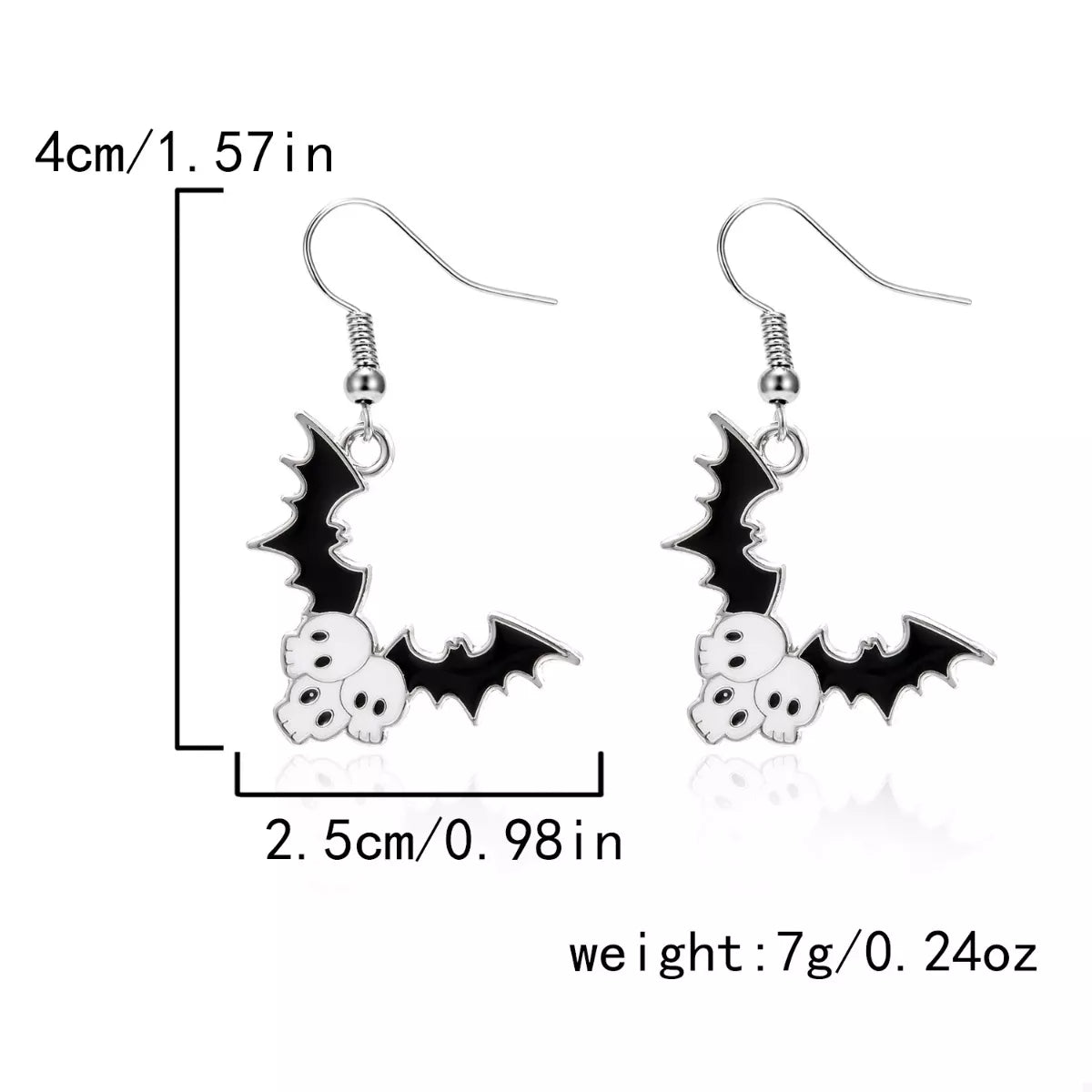 Halloween Bat Drop Earrings OutfitFlow