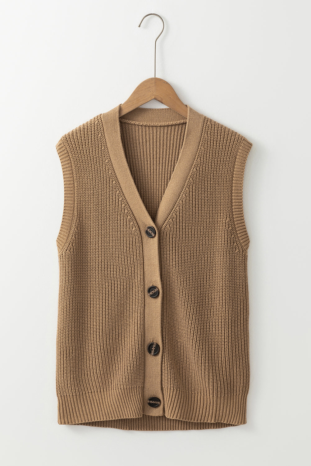 Outfit Flow - Button Up V-Neck Sweater Vest