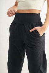 MONO B Flowbarrel High Waist Active Pants OutfitFlow
