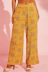 Outfit Flow - Pocketed Floral Wide Leg Pants