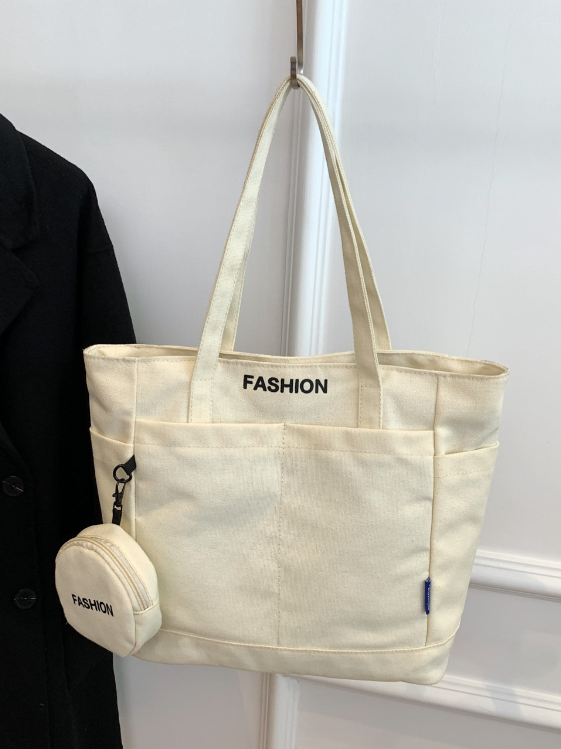 Outfit Flow - Canvas Tote Bag with Pouch